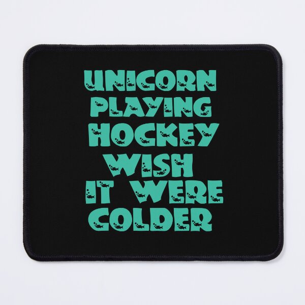 Item preview, Unicorn Playing Hockey Wish It Were Colder  designed and sold by Storiesforyou.