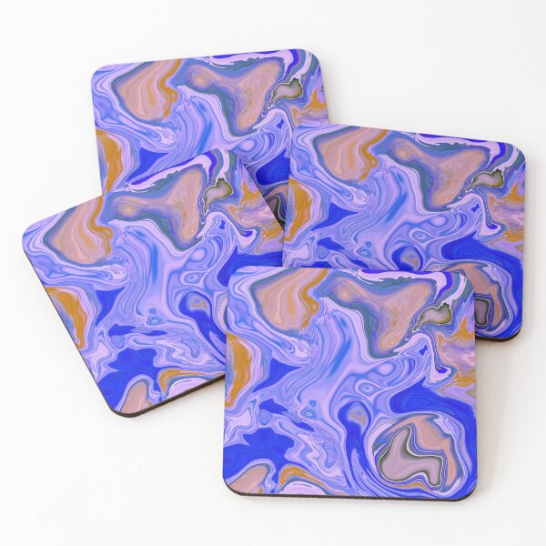 Item preview, Blue Modern Swirly designed and sold by drape-island.