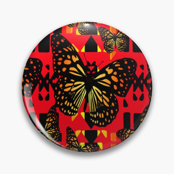 Item preview, Red / Black / Fire Color  Native Butterfly Blanket Print  designed and sold by JMWCD.