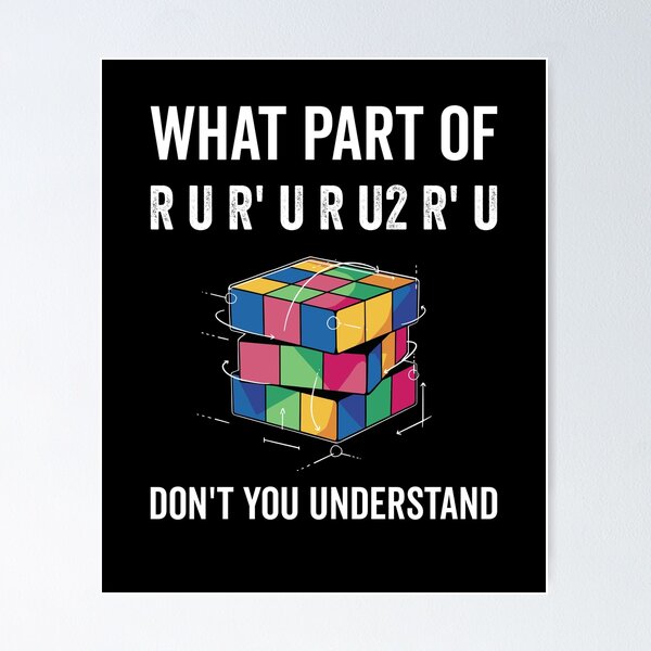 Item preview, What Part Of Don't You Understand For Speed Cuber designed and sold by chrisomatico.
