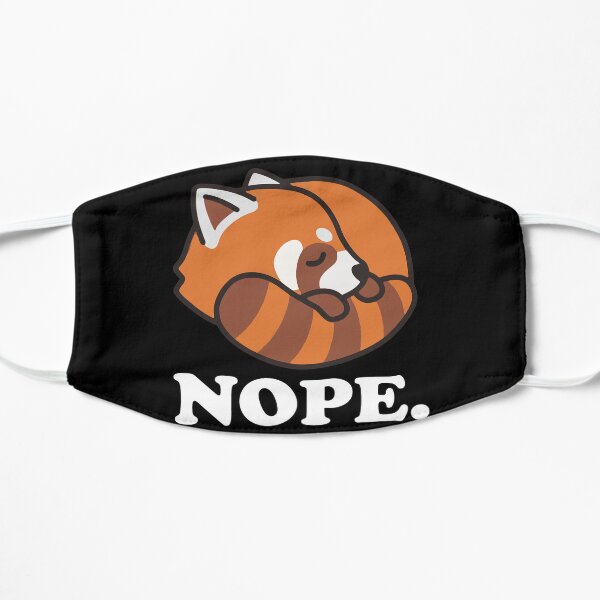 Red Panda Flat Mask