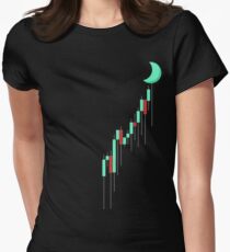To the MOON Women's Fitted T-Shirt