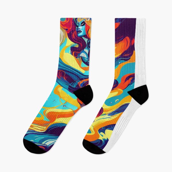 Item preview, Beautiful women dancing, abstract art illustration. Warm and cool color tone. designed and sold by vishalraifx.
