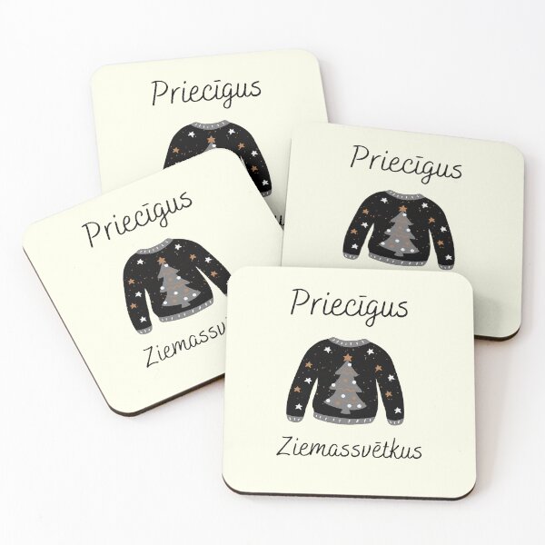 Item preview, Priecīgus ziemassvētkus latvian merry christmas designed and sold by LukjanovArt.