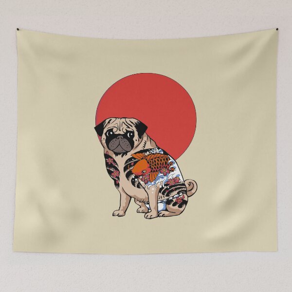 Item preview, Yakuza Pug  designed and sold by Huebucket.