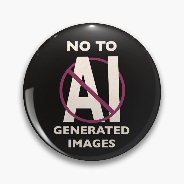 Item preview, No To AI Generated Images designed and sold by SirtuinShop.