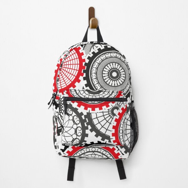 Item preview, red Seamless pattern gears designed and sold by obinsuma.
