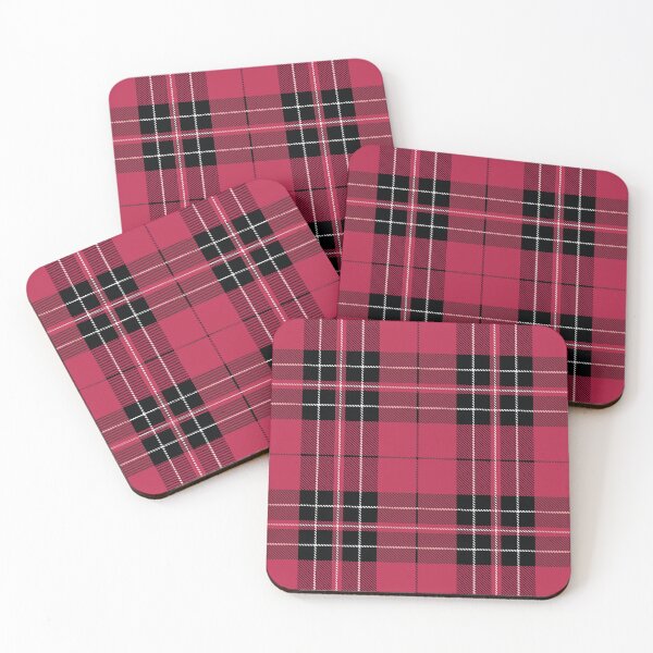 Item preview, Plaid Tartan "Viva Magenta" Pantone's Color 2023  designed and sold by LoreliDesigns.
