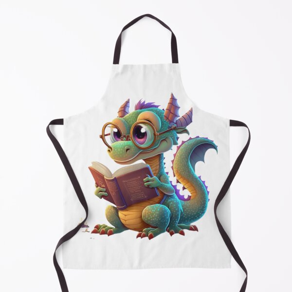 Item preview, Cute Cartoon Dragon Reading a Book - Encourage Your Child to Read a Book designed and sold by BeaconMarketing.