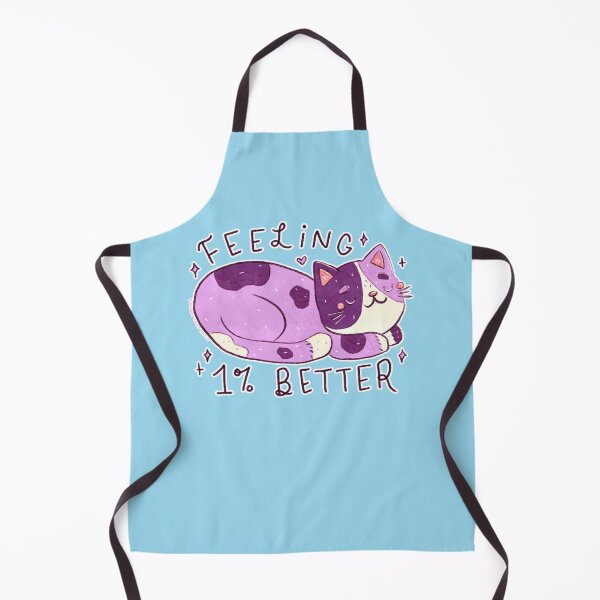 Item preview, Feeling One Percent Better - Encouraging Kawaii Cat designed and sold by UnicornCandyCas.