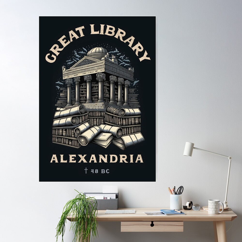 Ptolemy I Soter Inaugurates the Great Library at Alexandria' Art Print