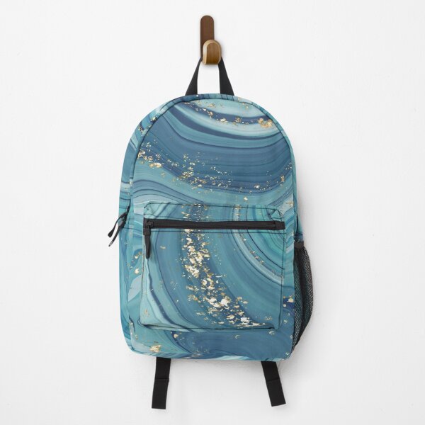 Item preview, Light blue liquid marble background designed and sold by GoDesign1.