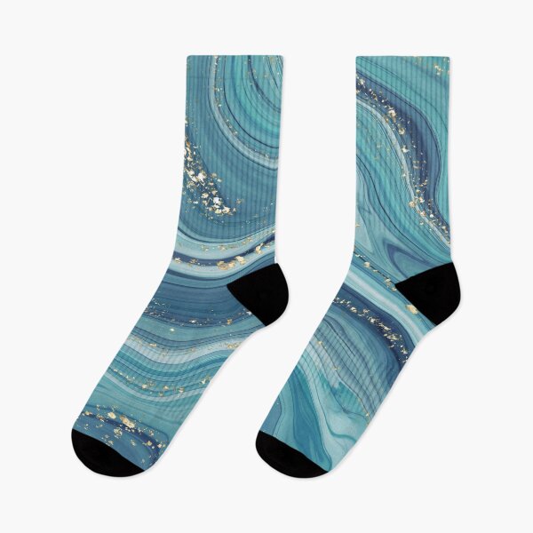 Item preview, Light blue liquid marble background designed and sold by GoDesign1.