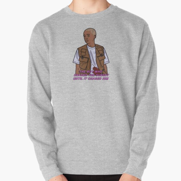 Le garçon qui a chassé le coucher du soleil Sweatshirt épais