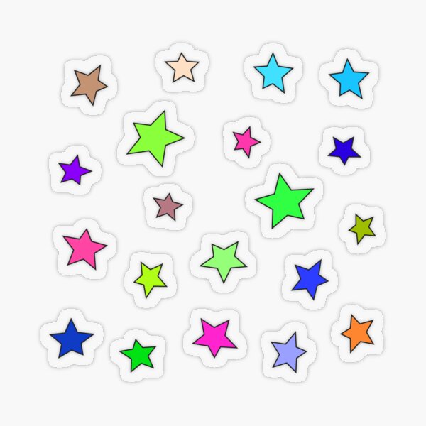 Stars Stickers Pack Sticker for Sale by DesignGoodStore