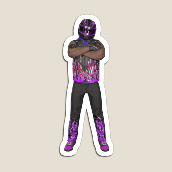 Item preview, roy biker purple Character designed and sold by popnchicken.