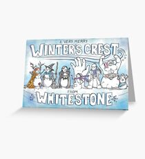 Tarjeta de felicitación Una cresta de invierno muy feliz de Whitestone