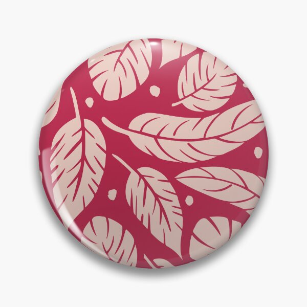 Item preview, Tropical Leaves "Viva Magenta" Pantone's 2023 Color of the Year designed and sold by LoreliDesigns.