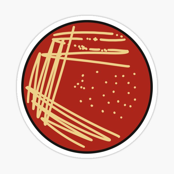 Vista previa del artículo con la obra «Placa de Petri con rayas rojas», diseñado y vendido por irisreads.