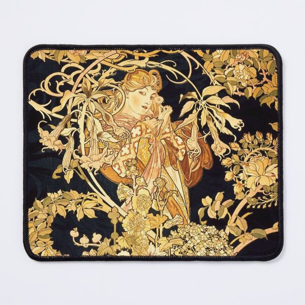 Artikelvorschau, Alphonse Mucha - Femme à la Marguerite entworfen und verkauft von tomorrowsart.