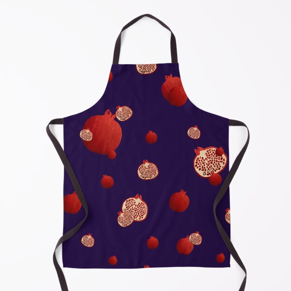 Item preview, Pomegranate red half ornate pattern a watercolor violet designed and sold by Yana Mustafina | Boho Soulful Designs.