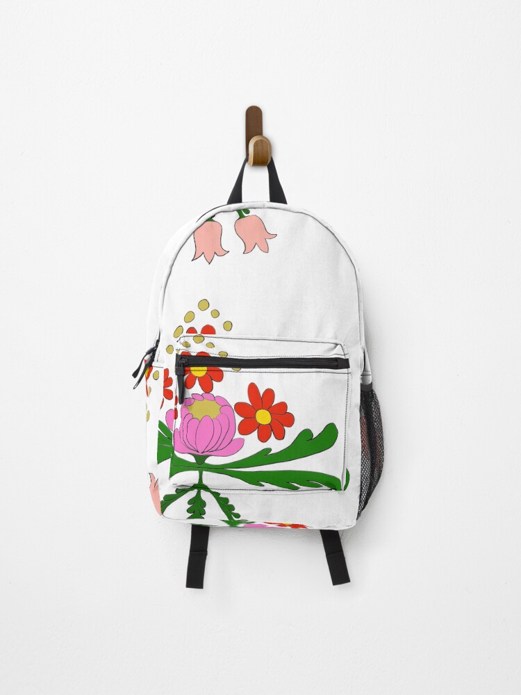 Thumbnail 1 of 3, Backpack, Flower Pattern designed and sold by SanjaKumar.