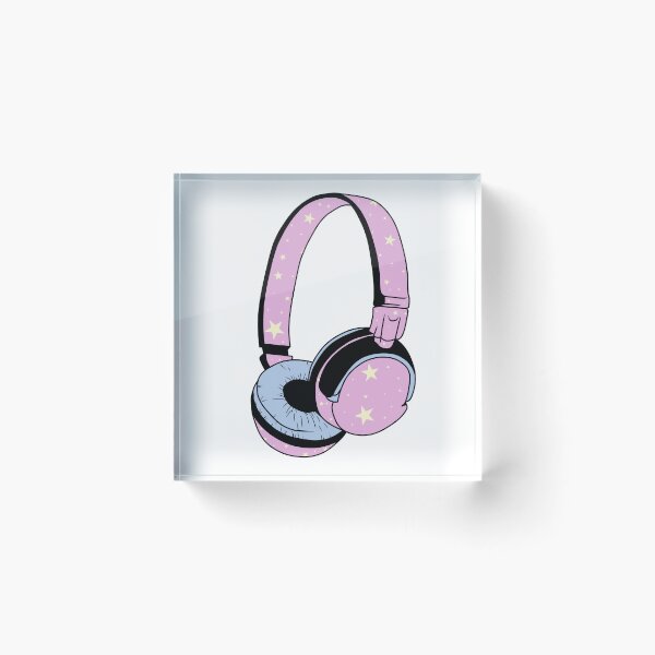 Item preview, Headphones with a star  designed and sold by PinkyMooon.