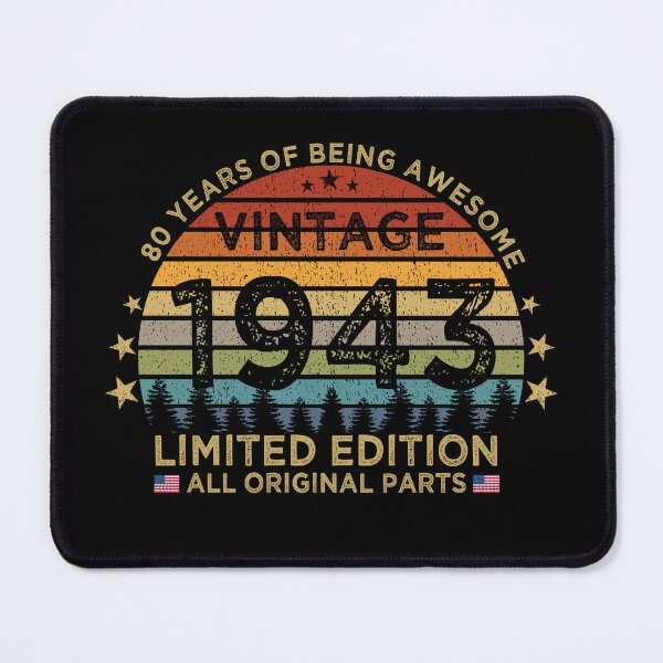 Item preview, 80th Birthday Vintage 1943 Limited Edition Patriotic All Original Parts designed and sold by cssdru.