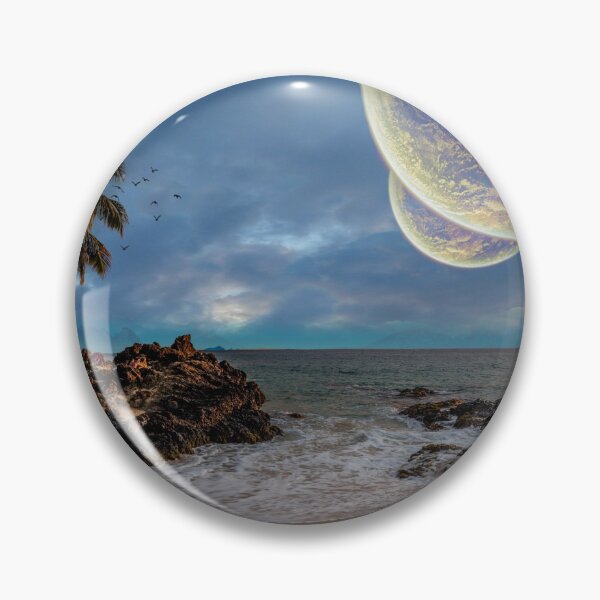 Item preview, Beach on an Exoplanet in an Alternate Universe at Sunset designed and sold by Caregiverology.