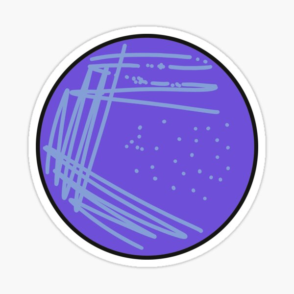 Vista previa del artículo con la obra «Placa de Petri con rayas moradas», diseñado y vendido por irisreads.