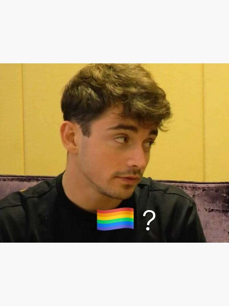 Charles Leclerc Gay Flag Sticker\