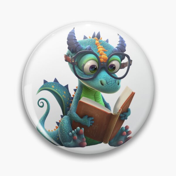 Item preview, Cute Cartoon Dragon Reading a Book  designed and sold by BeaconMarketing.