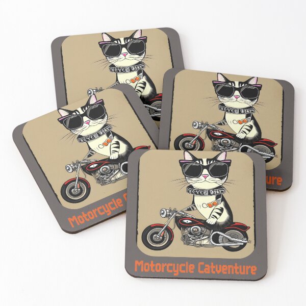 Item preview, Motorcycle Catventure - Funny vintage cat on a motorcycle designed and sold by LV-creator.