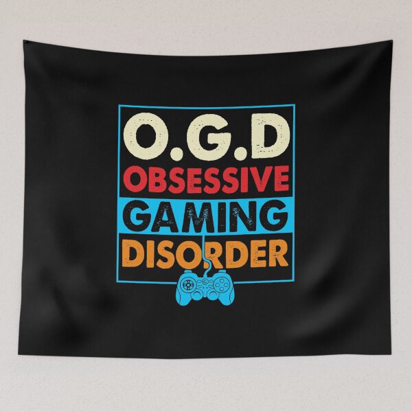 Item preview, Obsessive Gaming Disorder Blue designed and sold by SamuraiGaming.