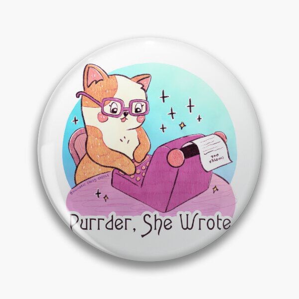 Item preview, Purrder She Wrote - Jessica Fletcher Murder She Wrote Cat designed and sold by UnicornCandyCas.