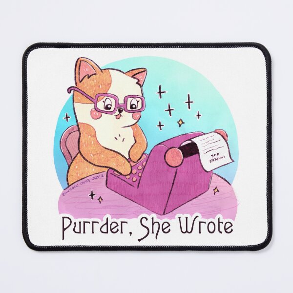 Item preview, Purrder She Wrote - Jessica Fletcher Murder She Wrote Cat designed and sold by UnicornCandyCas.