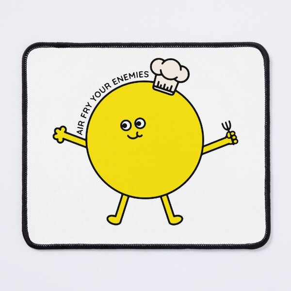 Item preview, Air fry your enemies - yellow designed and sold by maura41.