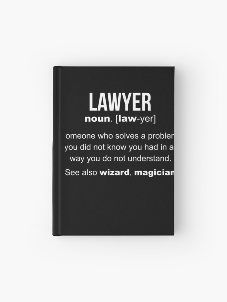 Lawyer Definition | Hardcover Journal