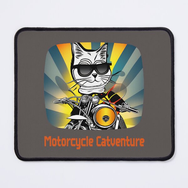 Item preview, Motorcycle Catventure - Funny cat on a motorcycle vintage background designed and sold by LV-creator.