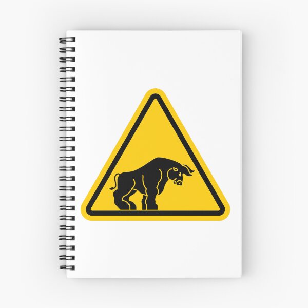 Item preview, Bull road sign designed and sold by Design Kingdom.