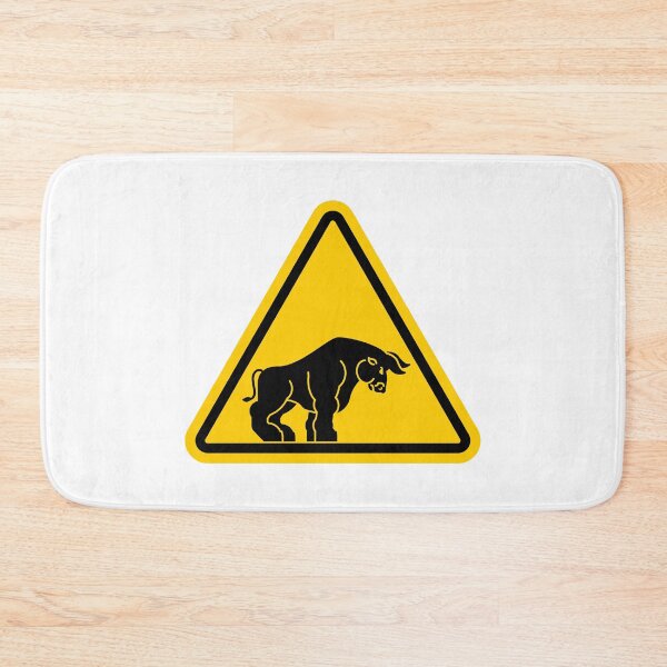 Item preview, Bull road sign designed and sold by Design Kingdom.