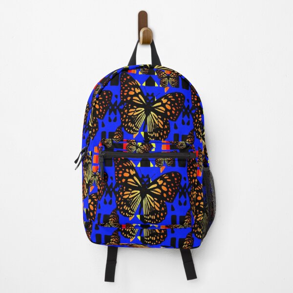 Item preview, Blue / Black / Fire Color Native Butterfly Blanket Print designed and sold by JMWCD.