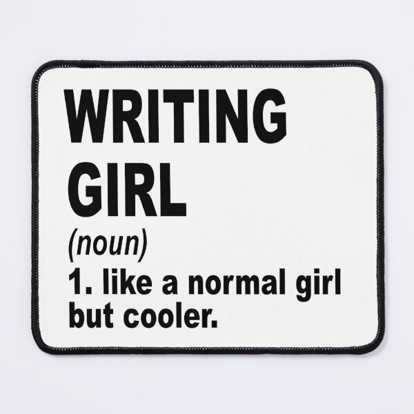Item preview, writing Girl Like A Normal Girl But Cooler,writing Lovers Gift designed and sold by Dogs Geeky⭐⭐⭐⭐⭐.