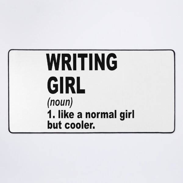 Item preview, writing Girl Like A Normal Girl But Cooler,writing Lovers Gift designed and sold by Dogs Geeky⭐⭐⭐⭐⭐.