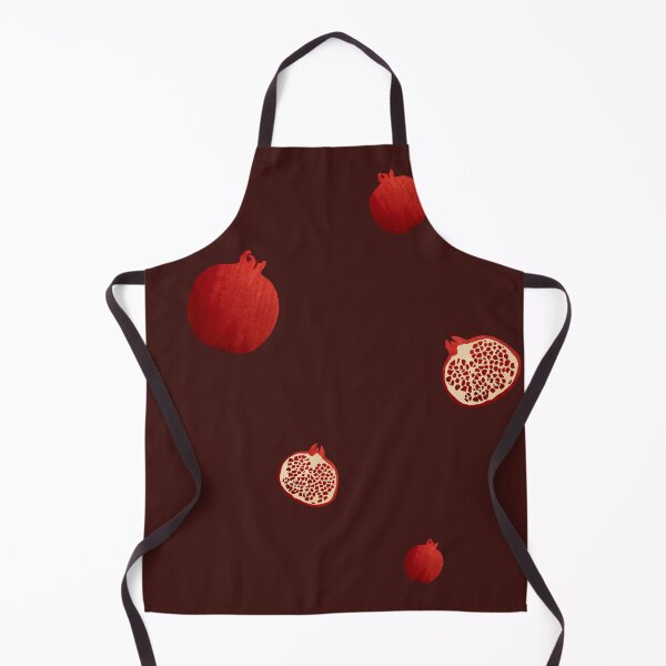 Item preview, Pomegranate red half simple pattern a watercolor red designed and sold by Yana Mustafina | Boho Soulful Designs.