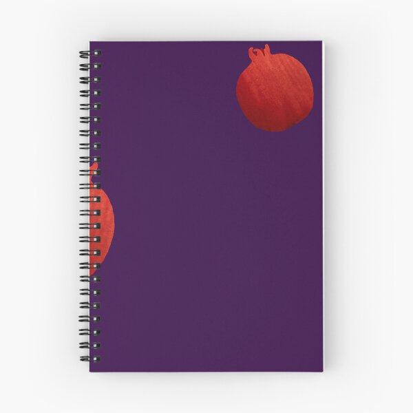 Item preview, Pomegranate red half simple pattern a watercolor violet designed and sold by Yana Mustafina | Boho Soulful Designs.