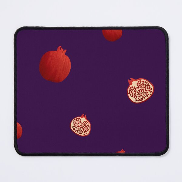 Item preview, Pomegranate red half simple pattern a watercolor violet designed and sold by Yana Mustafina | Boho Soulful Designs.