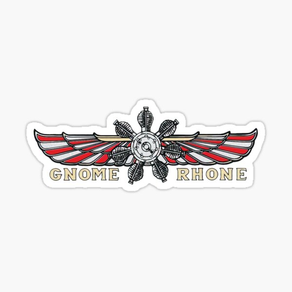 Gnome Rhone (HD Logo) Sticker by djust85