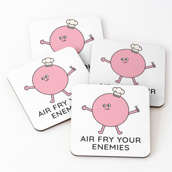Item preview, Air fry your enemies - pink 2 designed and sold by maura41.