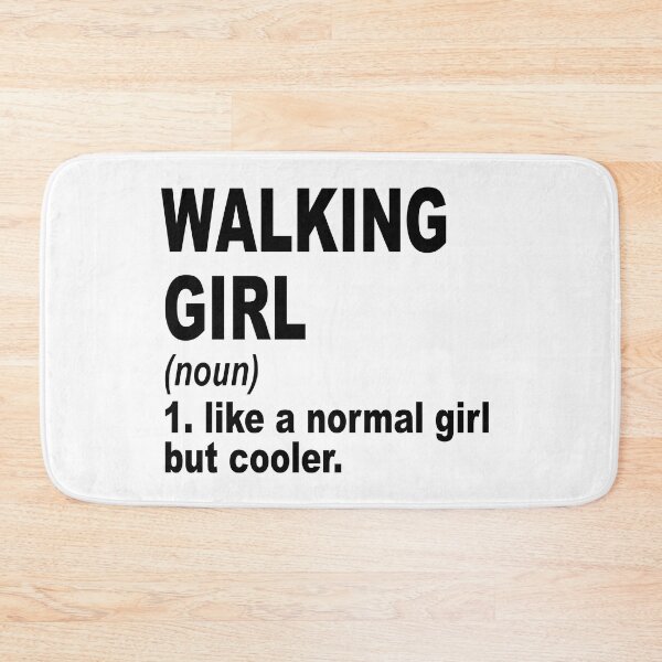 Item preview, walking Girl Like A Normal Girl But Cooler,walking Lovers Gift designed and sold by Dogs Geeky⭐⭐⭐⭐⭐.